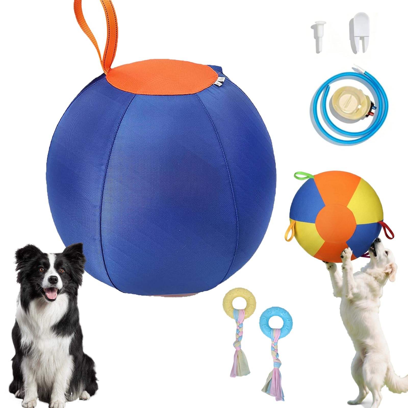Grosse balle pour chien anti-éclatement idéale pour jouer en extérieur sur la plage