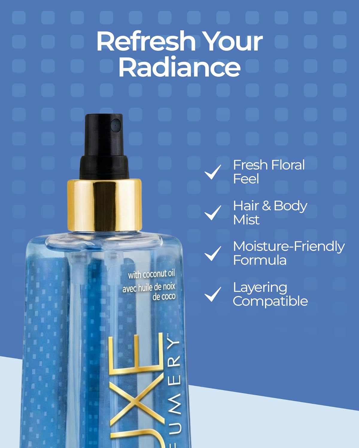 Luxe Perfumery Aqua Moon Hair & Body Perfume Mist, 236 mL - Image 4