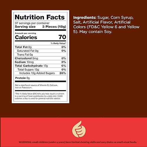 Miniatura 2 de Caramelos duros Butterscotch, botones envueltos individualmente a la antigua, paquete de 1.5 libras