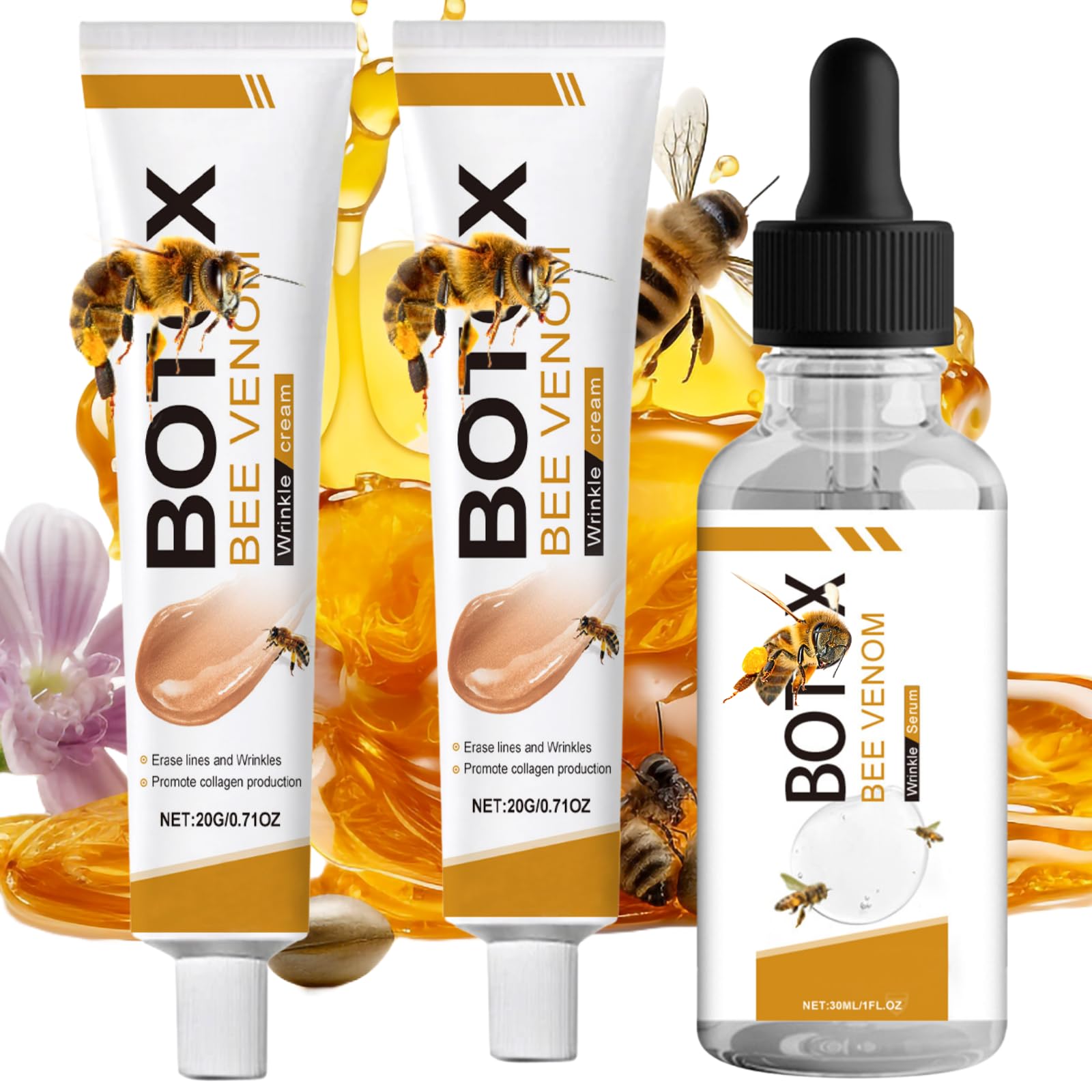 Bo-tox Bee Venom Wrinkle Removal Cream Set, Bo-tox Skincare Set