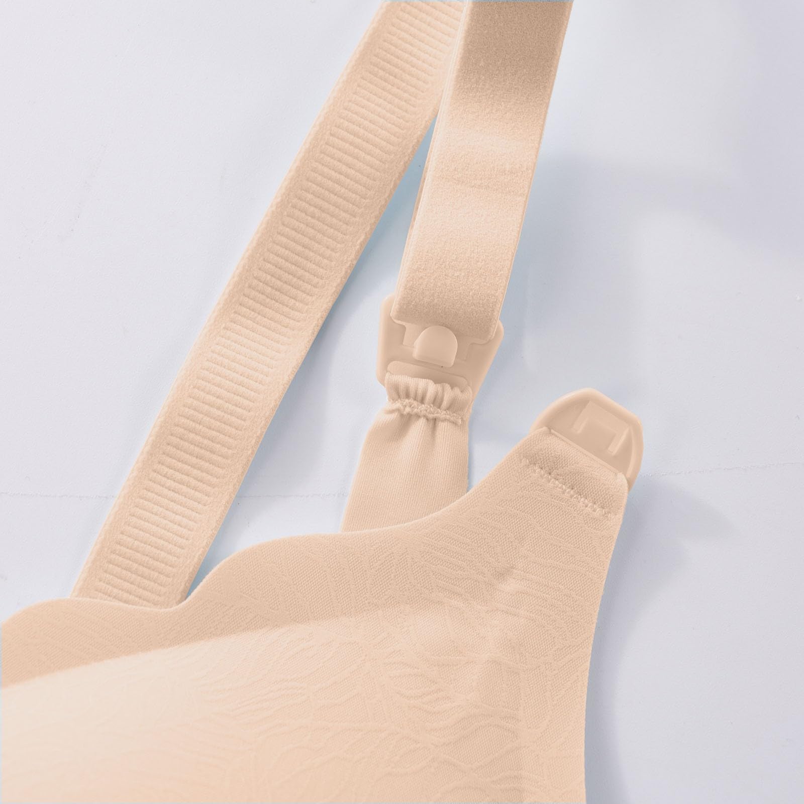 Tracolla Leggera E Sottile Regolabile for Donna Reggiseno Allattamento Premaman Cadente, Beige, M