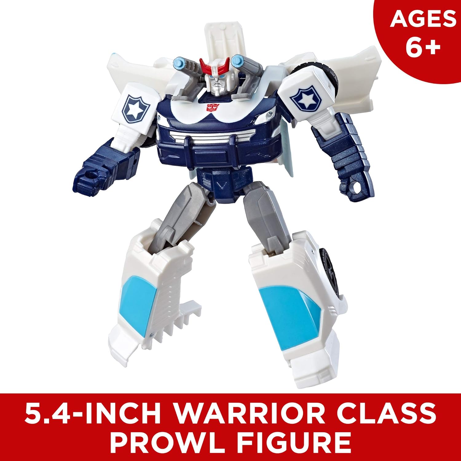 Transformers E3636 Cyberverse Action Attackers: Warrior Class Prowl Action Figure Toy
