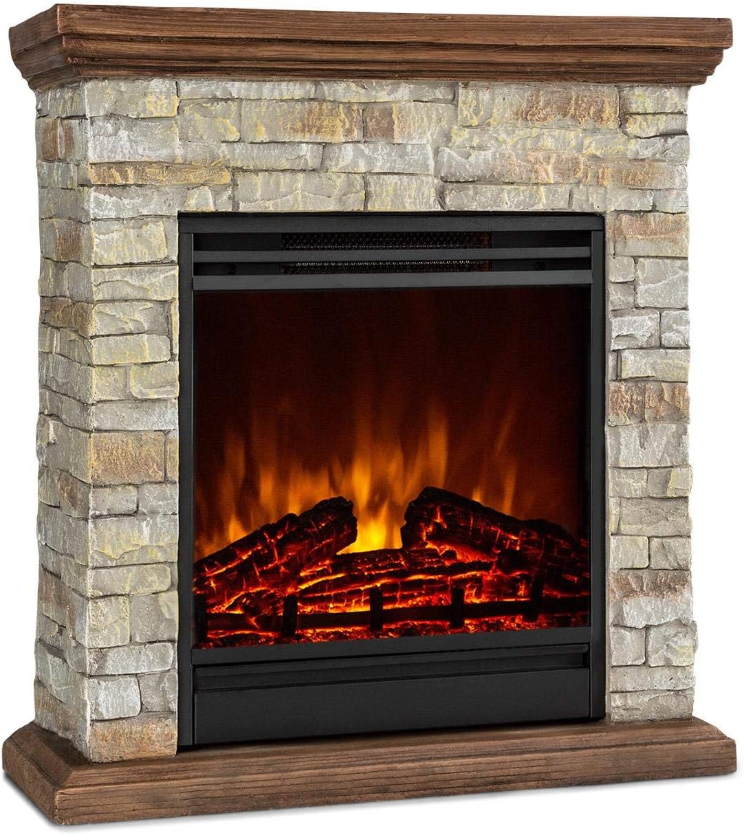 Klarstein Electric Fireplace, Electric Fire and Surround Mantel Suite