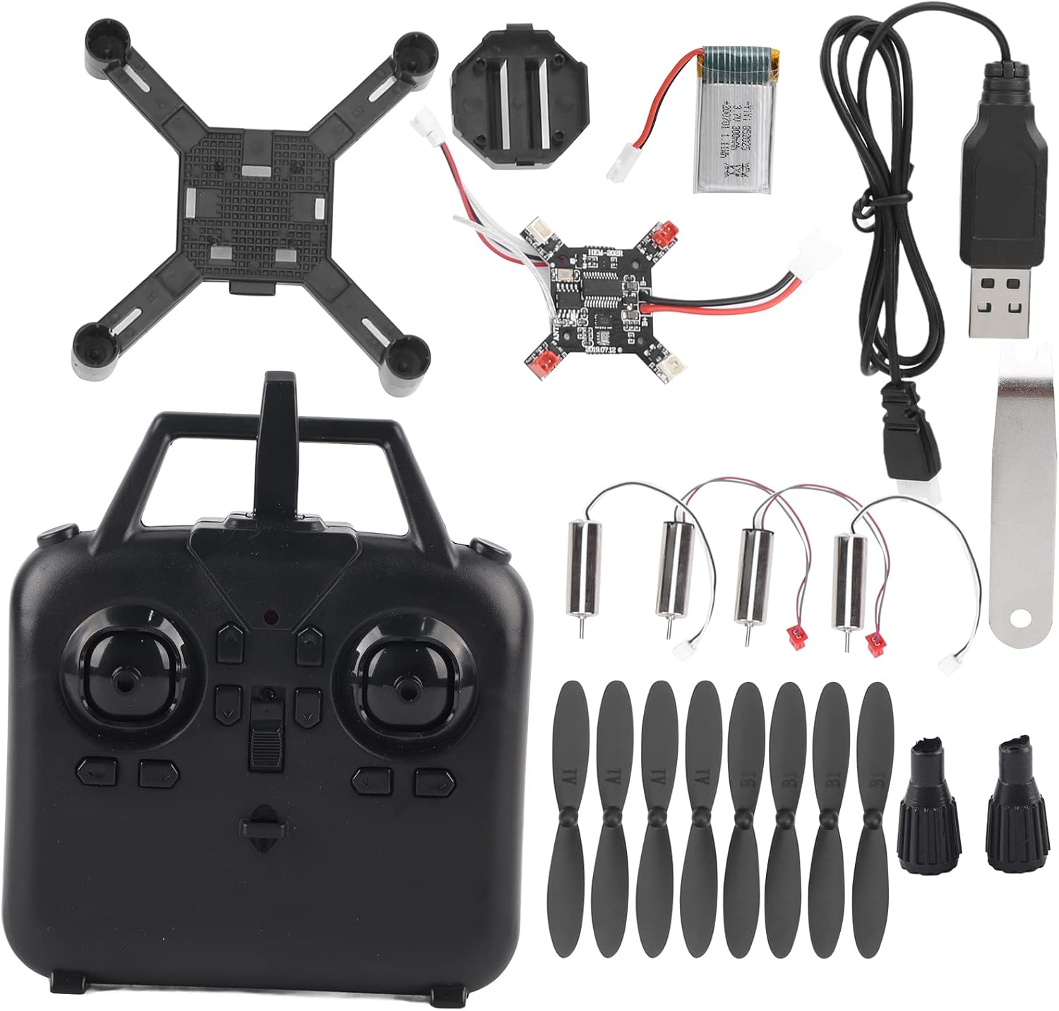 Drone Kit DIY Drone Assembly Kit, DIY Quadcopter Kit Easy to Carry Drone Frame Kit, DIY Assembly