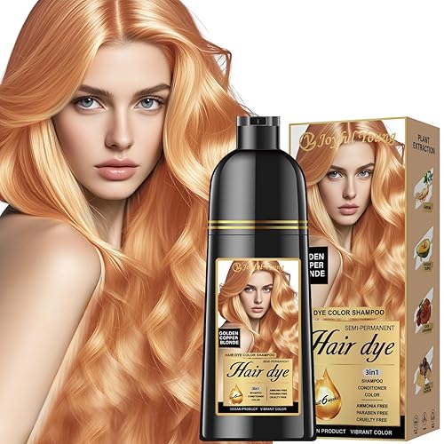Vista 25 de Champú de tinte natural para el cabello – Color de cabello para cobertura de cabello gris – Tinte de cabello castaño medio para teñir el cabello
