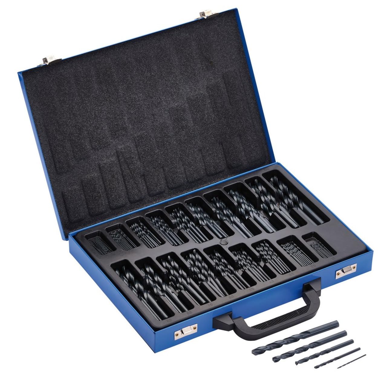 Draper 170pcs Black HSS Drill Bit Set - 08854 - for Metal Wood and Plastic - Image 3