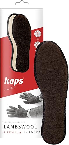 Miniatura 2 de Kaps - Plantillas de invierno de lana de cordero para botas o zapatos, repuesto de plantilla para hombre y mujer, suela interior de piel de cordero,
