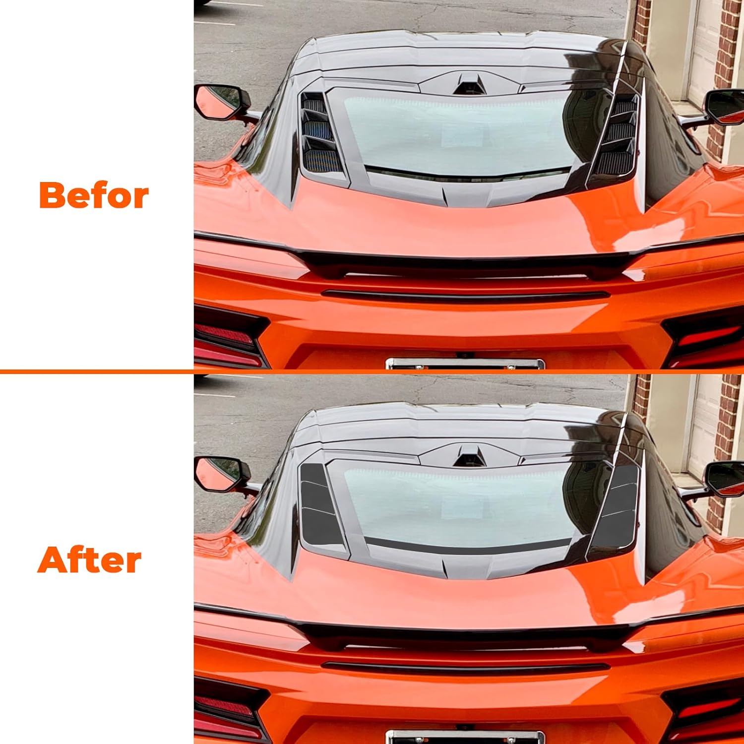 Dry Bay Vent Blocks fits for Corvette C8 Stingray E-Ray Z06 ZR1 2020-2025, Prevent Water Intrusion, Optimize Car Wash, 7 Piece Set