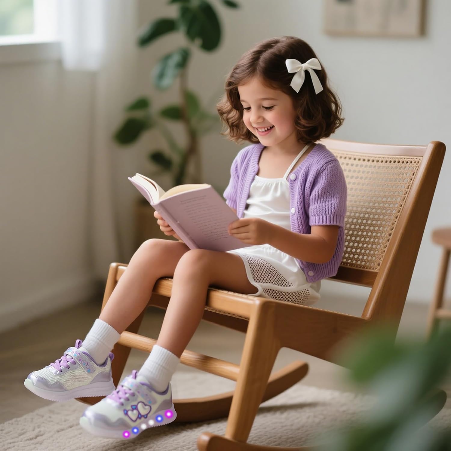 YESKIS Toddler Boys Girls Light Up Shoes LED Flashing Lightweight Mesh Breathable Adorable Running Sneakers for Toddler and Little Kid - Image 2