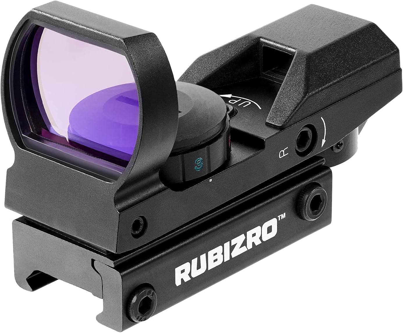 RUB1ZR0 Red Green Dot Reflex Sight Scope Adjustable Reticle with 20mm Rail Mount : Sports & Outdoors