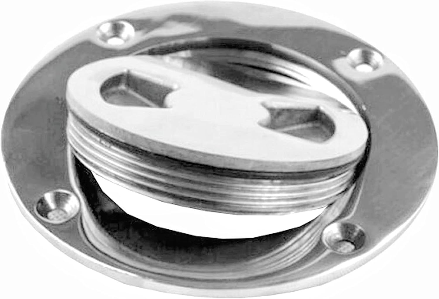 3.3"(107mm) /4.3"(107mm) Boat 316 Stainless Steel Screw-in (Out) Deck Plate Waterproof/Access Cover/Deck Plate/Hatch Cover,Marine Hardware Fittings with Fasterners
