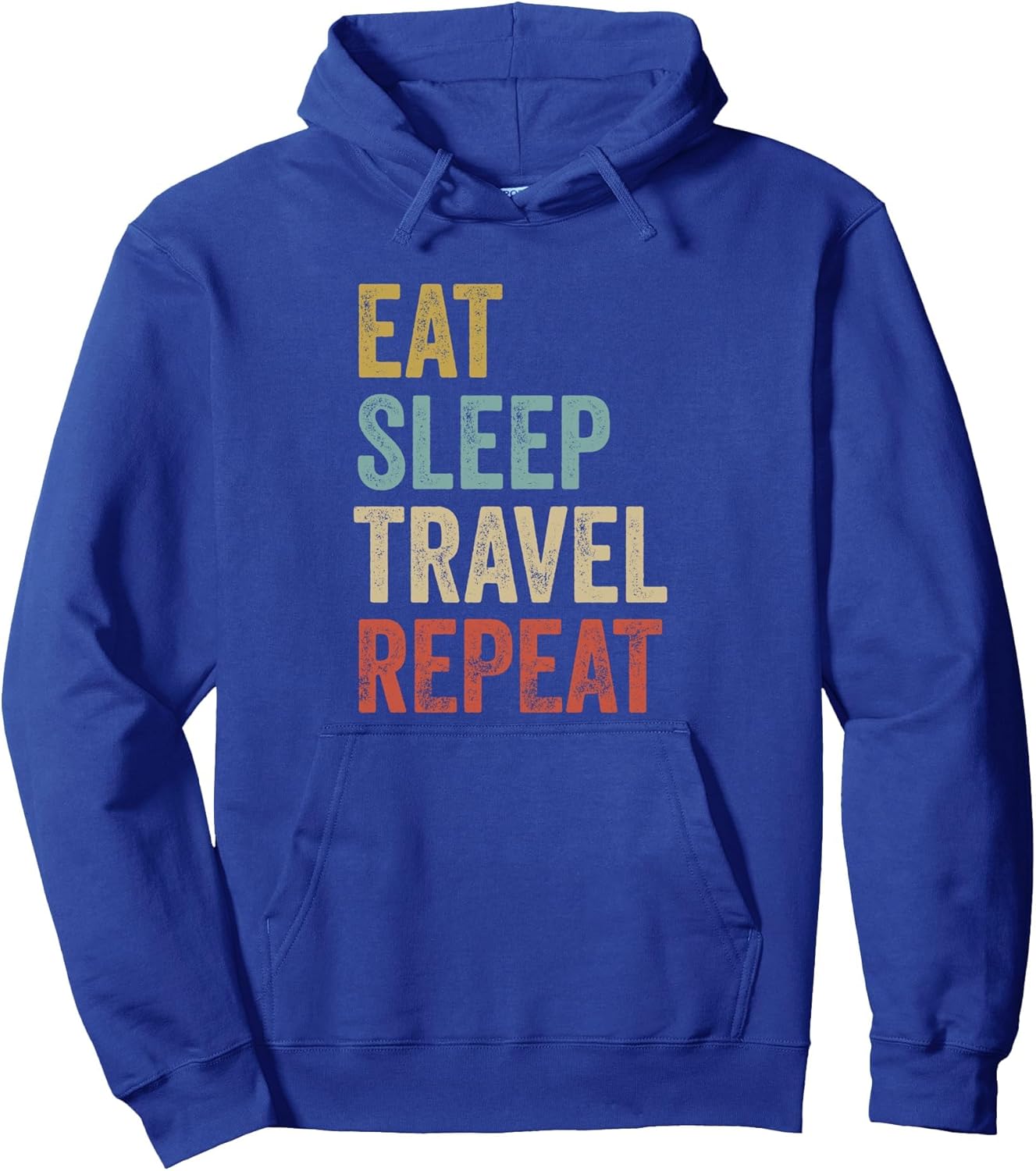 Eat Sleep Travel Repeat Funny Traveler Pullover Hoodie