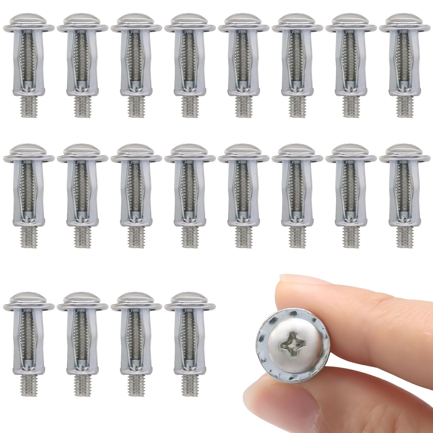 Bonsicoky Hollow Wall Anchors, 20 Pack, M4 x 25mm