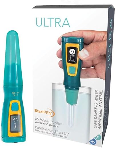 Steripen Ultra Portable UV Water Purifier Rechargeable 2200mAh Battery