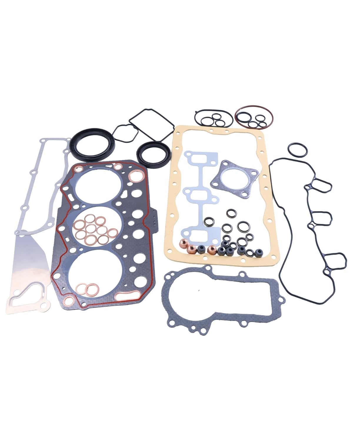 FridayParts Overhaul Gasket Kit Compatible for Yanmar Engine 3TNV74 3TNV74F Replacement (3TNV74F)