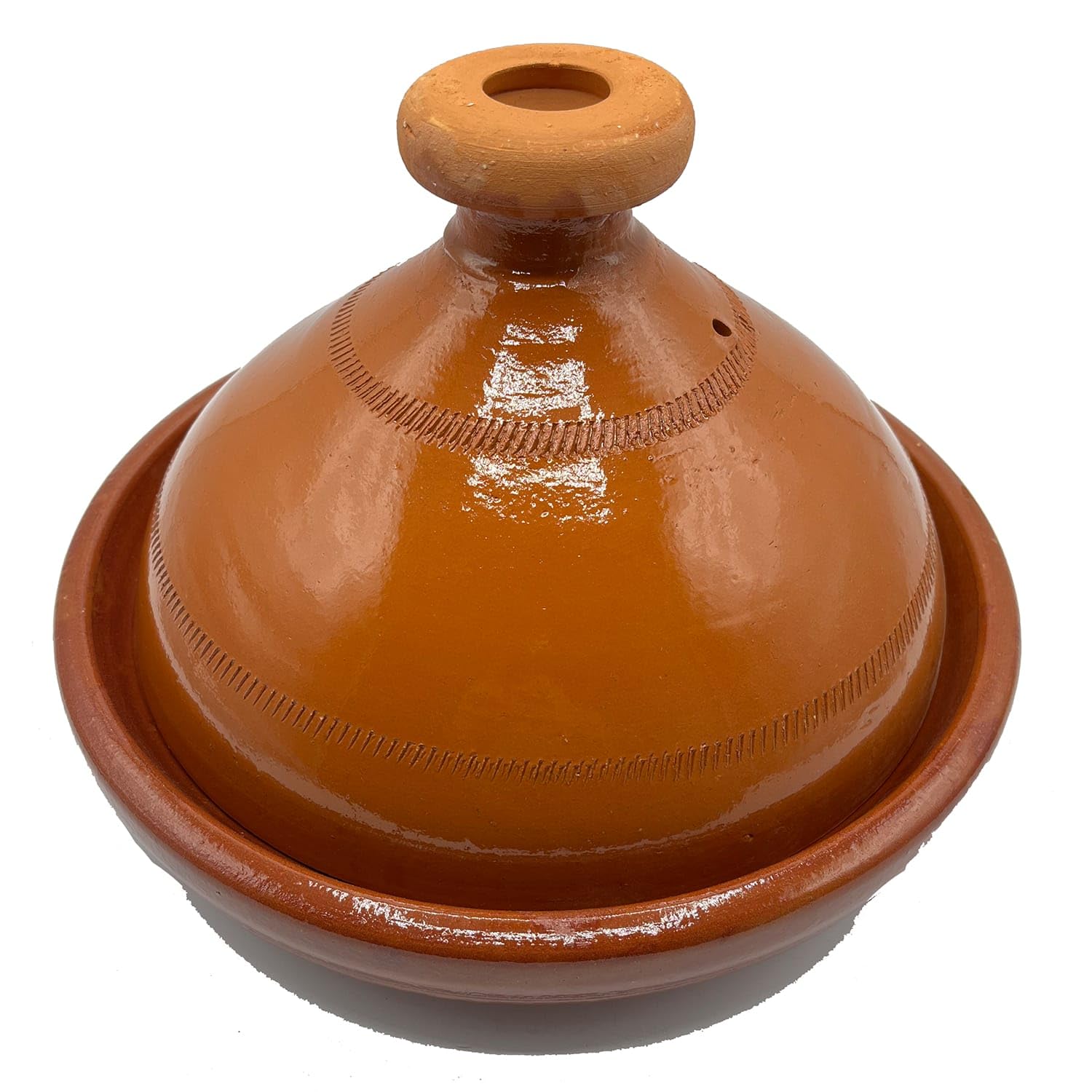 Tajine Marocchina Tradizionale in Terracotta Naturale Pentola Piatto Etnico Tunisina L 3Ocm 0511241400