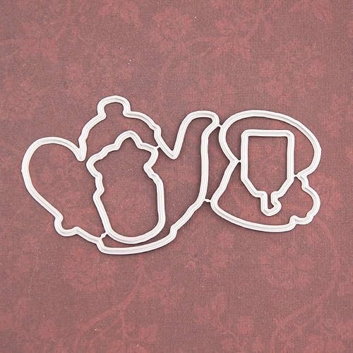 Miniatura 6 de Sellos y troqueles para hacer tarjetas, álbumes de recortes, manualidades, troqueles de corte de metal, suministros de arte, sellos de silicona