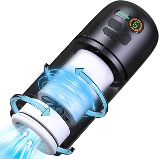 Automatic Male Masturbators Sex Toy: Pocket Pussy for Men with 6 Rotating Modes, Blowjob Male Stroker Toy with Silicone Sleeve, Waterproof Quiet Adult Sex Toys & Games for Men Couples Pleasure