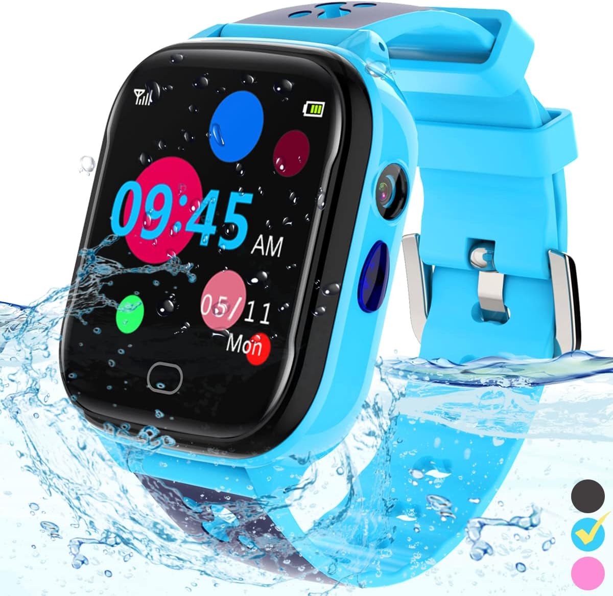 Kids Smart Watch Phone,Games Camera Alarm SOS Call...