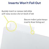 Avery® Dividers For 3 Ring Binders, 5-Tab Binder Dividers, Plastic Binder Dividers With Pockets, Insertable Big Tab™, Pa – view 6
