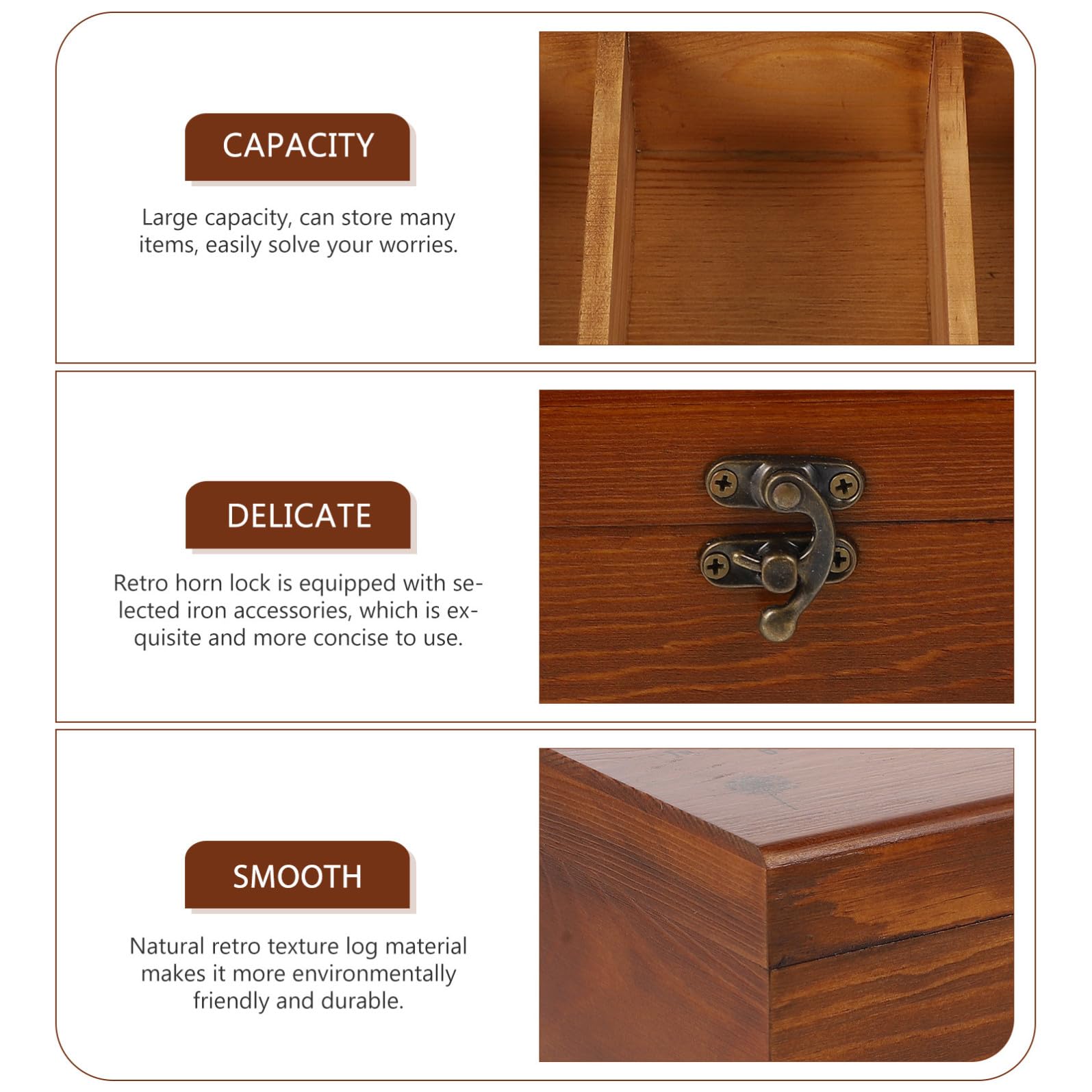 Garneck Kit de Costura Premium con Caja de Almacenamiento de Madera Maciza Vintage Multifuncional para Coser Bordar y Reparaciones Domésticas para Principiantes y Costureras