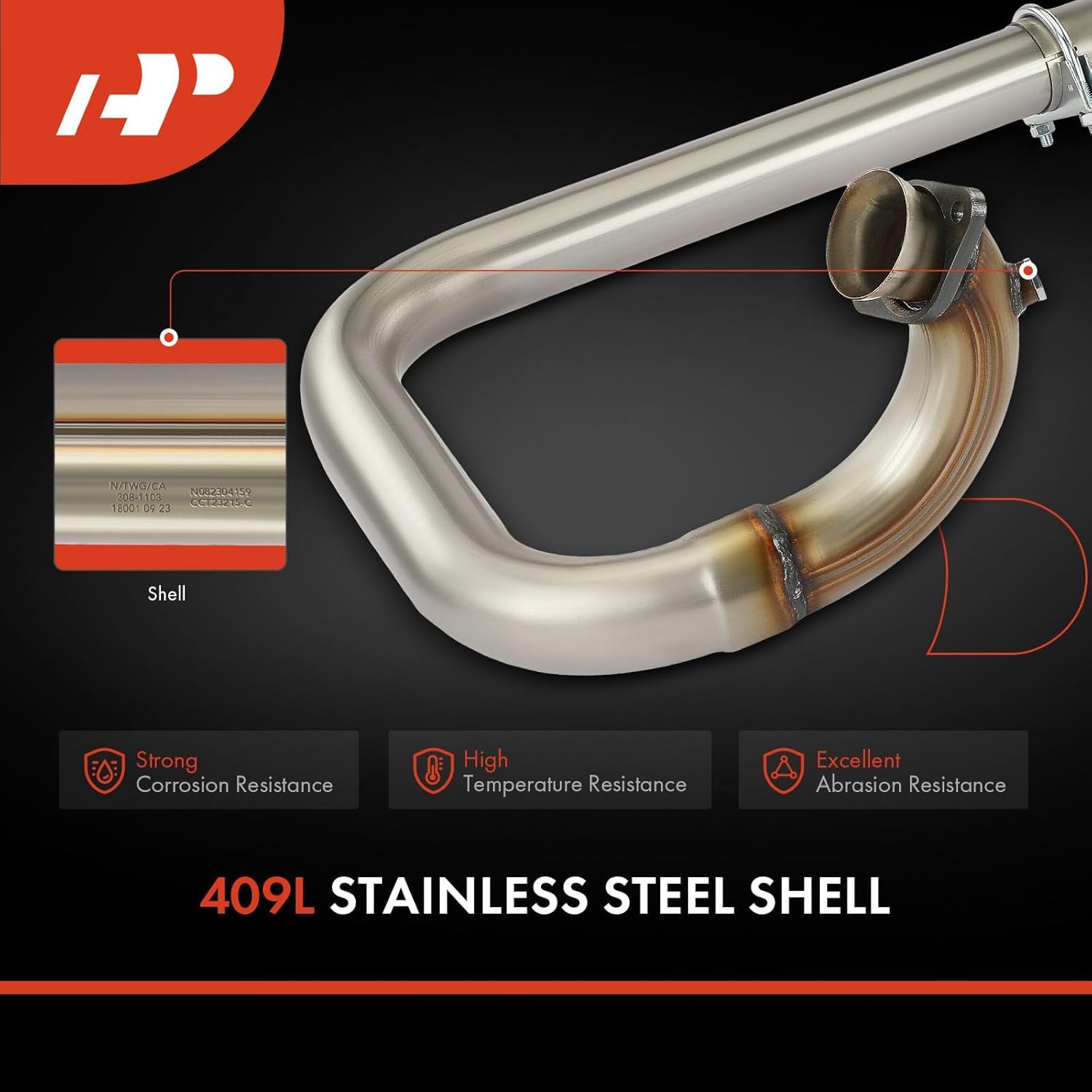 A-Premium Center Catalytic Converter Kit Direct-Fit Compatible with Jeep TJ Series Wrangler 1997 1998 1999 2000 4.0L, EPA Compliant