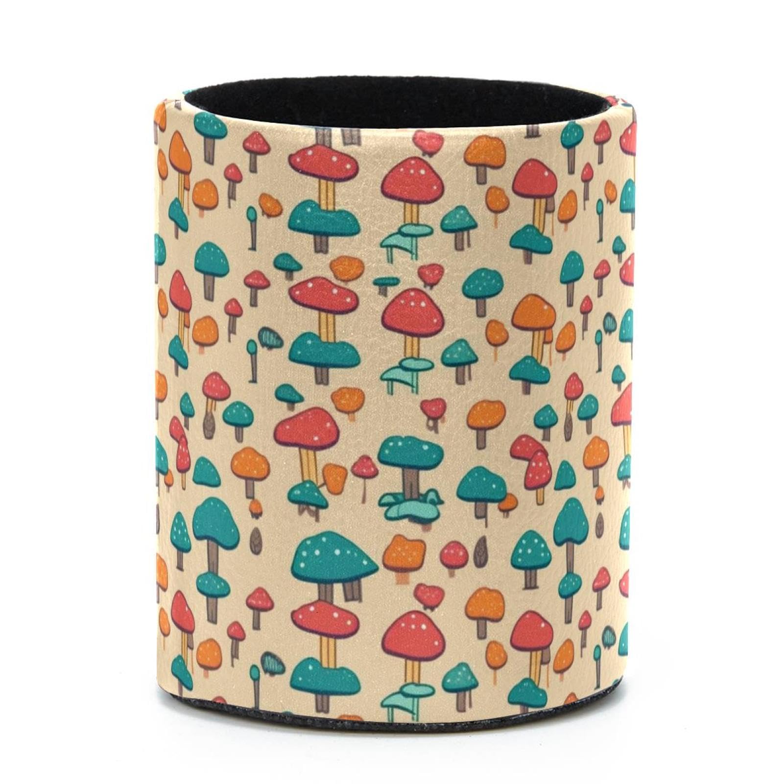 VAPOKF Round Pencil Holders for Desk, Mini Mushroom Pen Holders Pen Pot Makeup Brushes Storage Desktop Stationery Supplies Organiser for Home Office