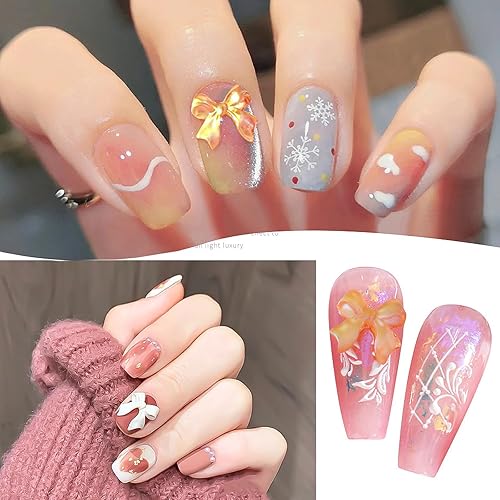 Miniatura 6 de 200 lazos 3D surtidos para uñas, varios colores, varios nudos, bonitos dijes de arte de uñas para manicura, manualidades, accesorios, joyería