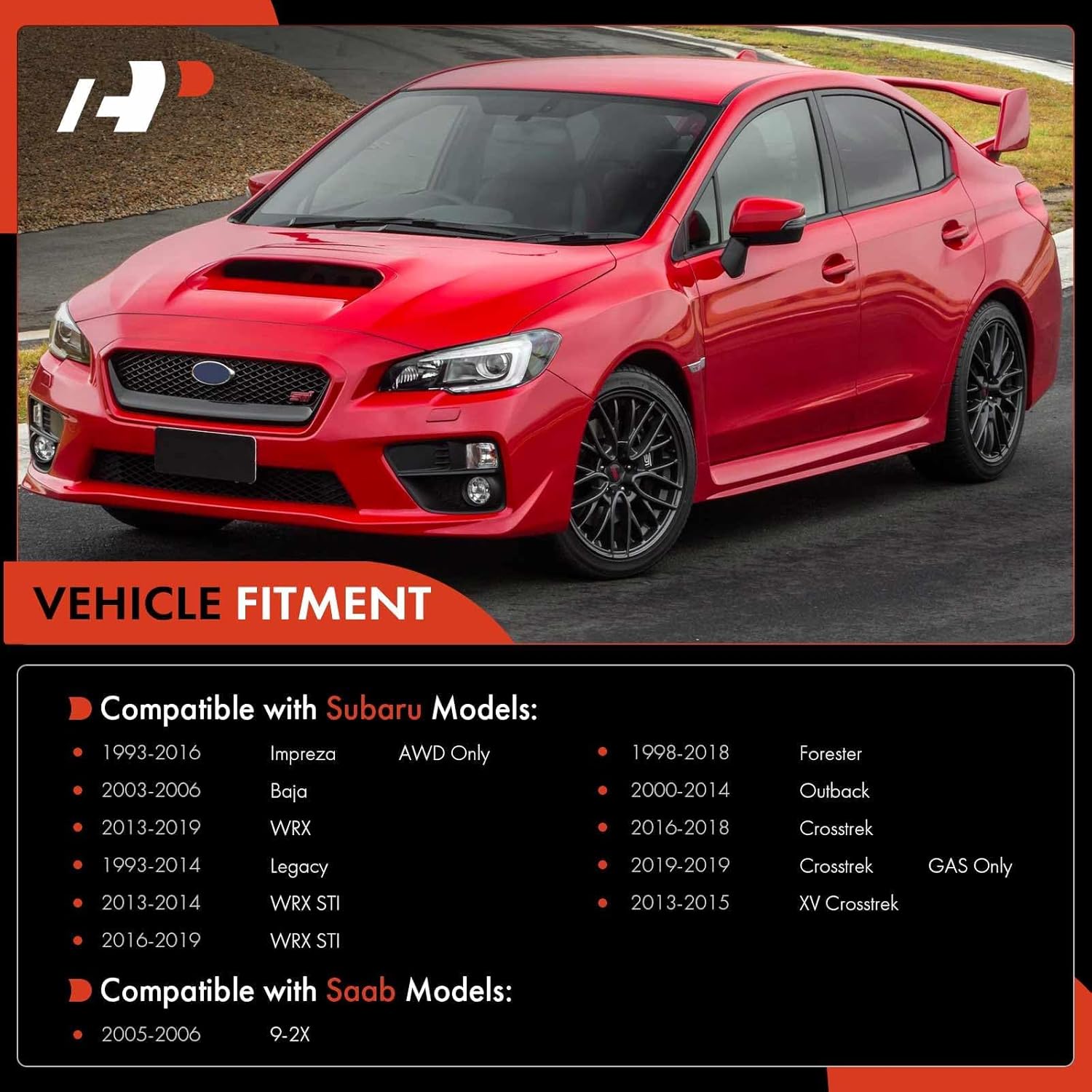 A-Premium 4Pcs Front End Suepnsion Kit, Outer Tie Rod End, Lower Ball Joint, Compatible with Subaru & Saab - 1993-2019 - Forester Impreza Outback Crosstrek Legacy XV Crosstrek Baja WRX (STI) 9-2X