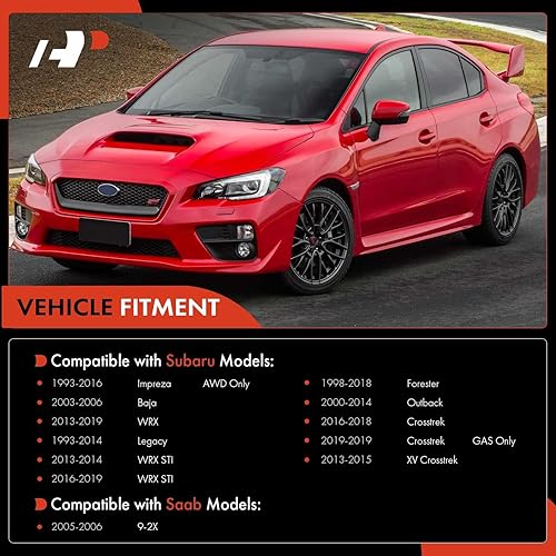 Miniatura 2 de A-Premium Juego de 4, extremo de barra de acoplamiento exterior frontal, rótula inferior, compatible con Subaru y Saab - 1993-2019 - Impreza,