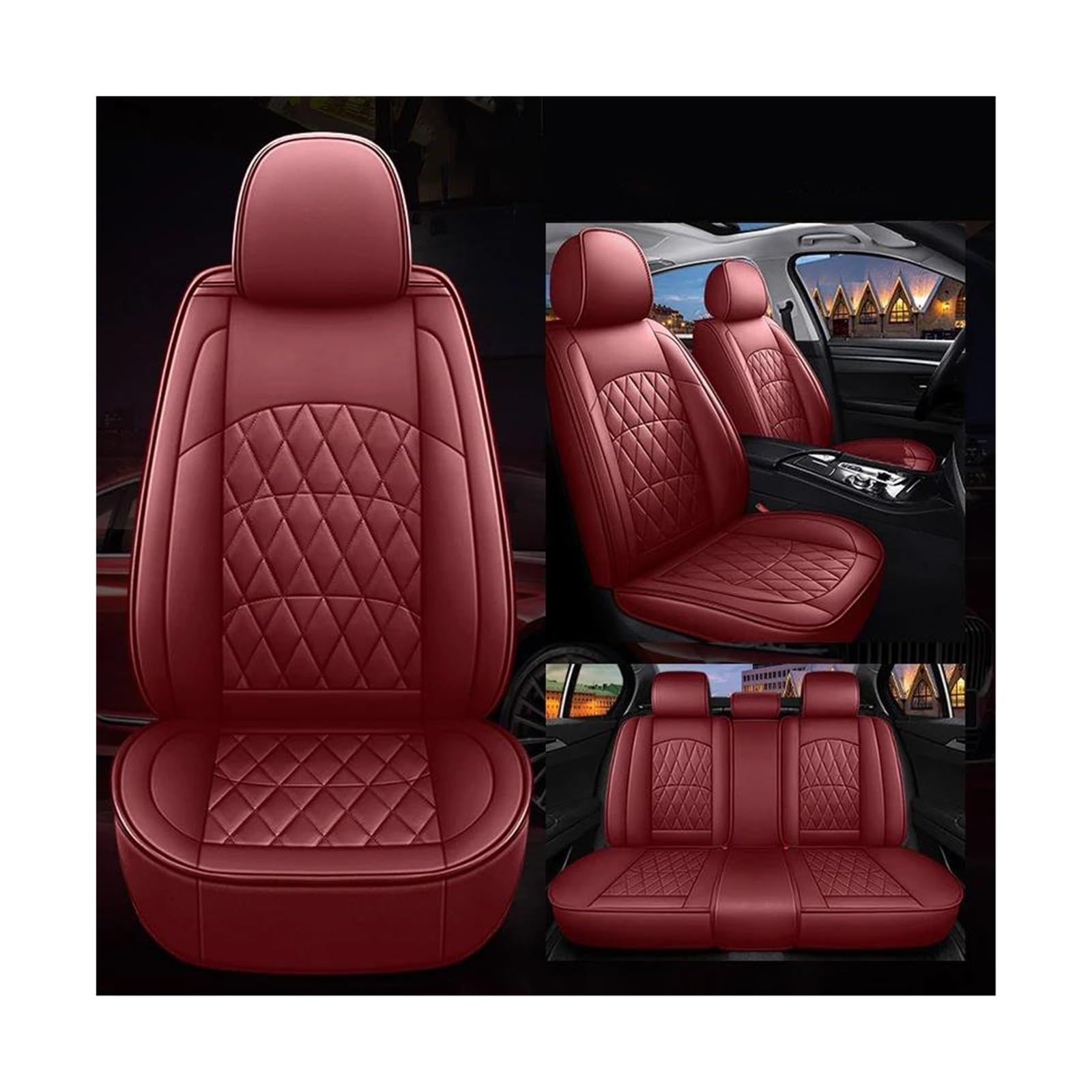 Housse de siège de voiture en cuir pour Mercedes Classe V W447 design élégant