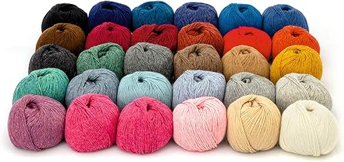 Miniatura 8 de CAVAYOMA Hilo 100% de alpaca para bebé, grueso en más de 30 colores (sin picazón) #5, hilo voluminoso de alpaca para tejer y hacer ganchillo, juego
