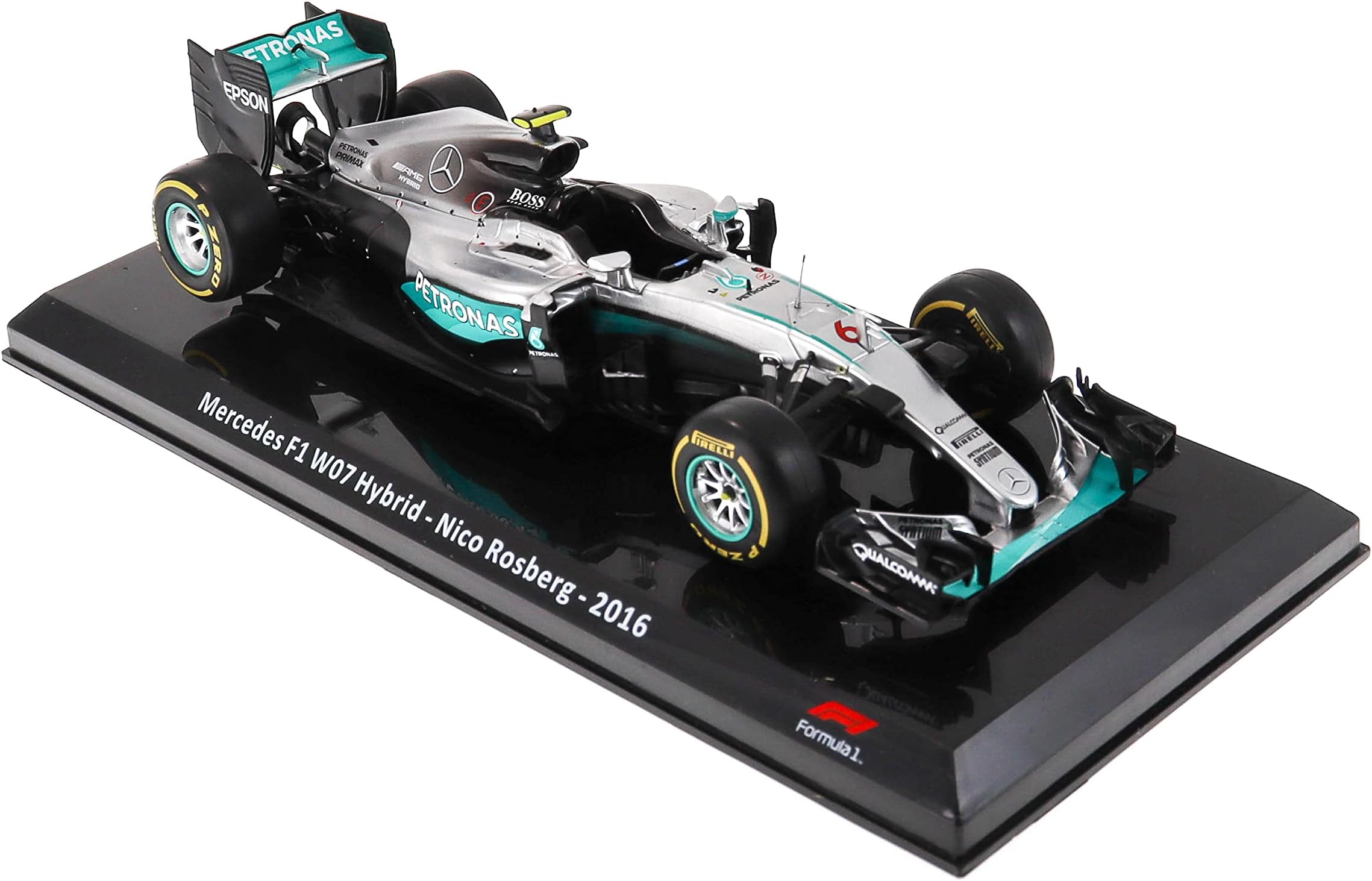 - Formula 1 car 1/24 Compatible with Mercedes F1 W07 Hybrid - Nico Rosberg - 2016 - OR029