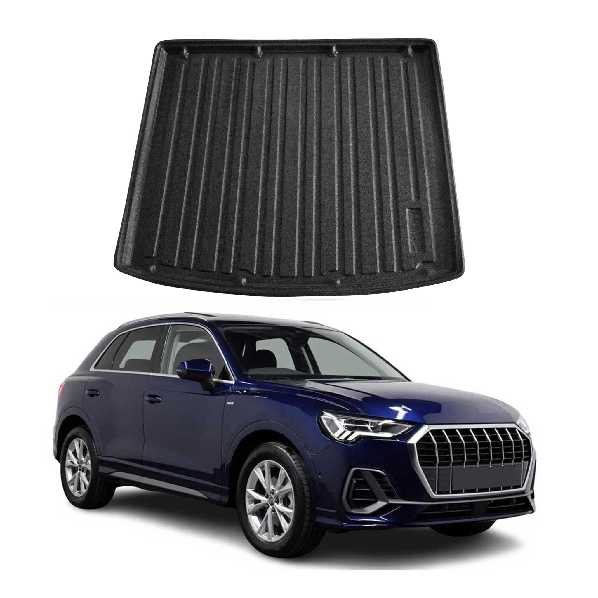 OMAC Kofferbakmat Audi Q3 2015-2019 - 3D Pasvorm All Weather Zwart