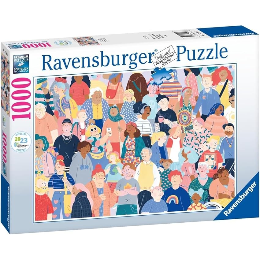 Ravensburger - Puzzle 1000 Pezzi People | Puzzle Per Adulti E Bambini Con Una Misura Di 70x50 Cm | Regalo Per Adulti E Bambini Da 14 Anni E Più