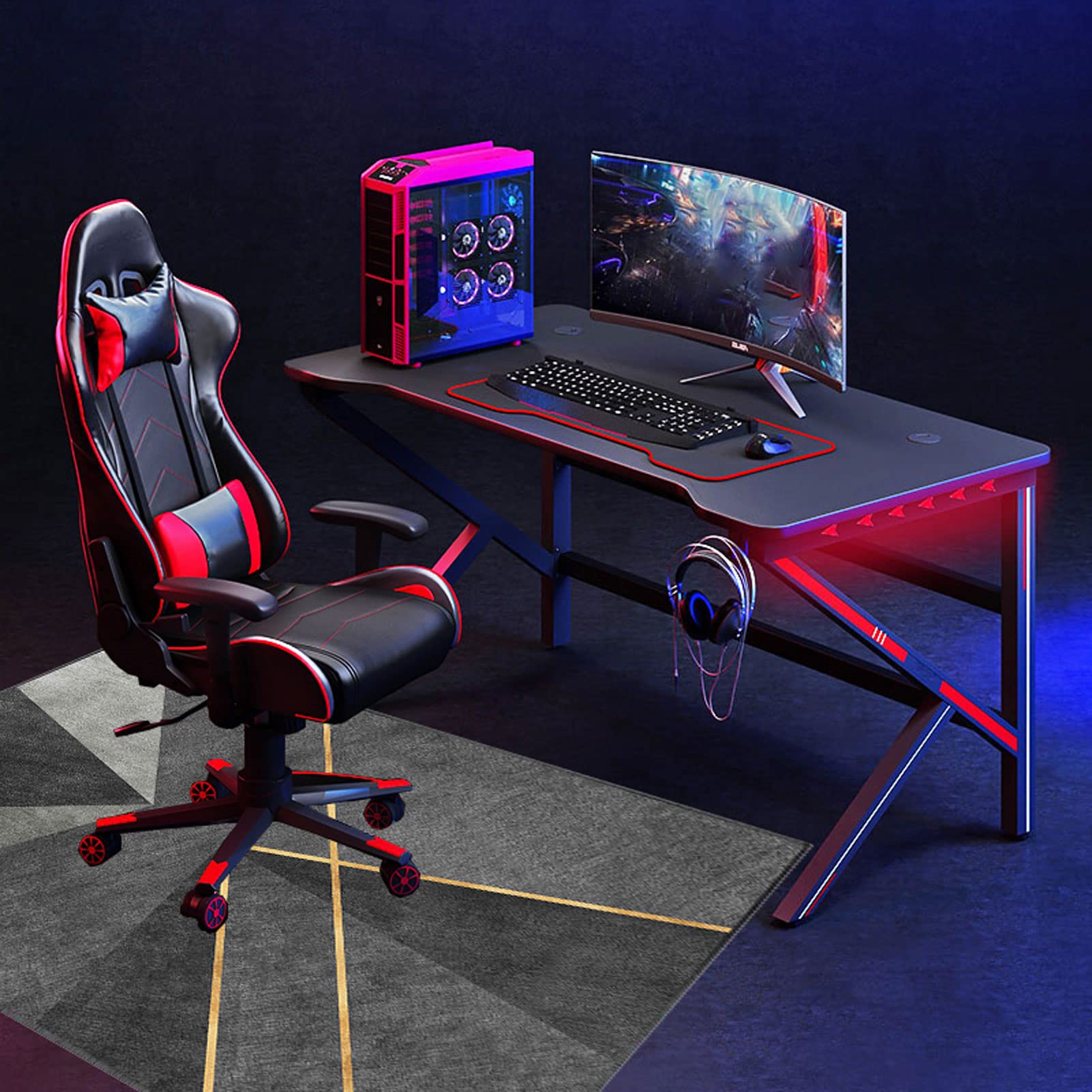 Alfombrilla de silla de 70 x 100 cm para suelos de pelo medio bajo, protectores de suelo, tapete de silla de oficina, tapete de silla de computadora, tapete para silla de escritorio, tapete para suelo