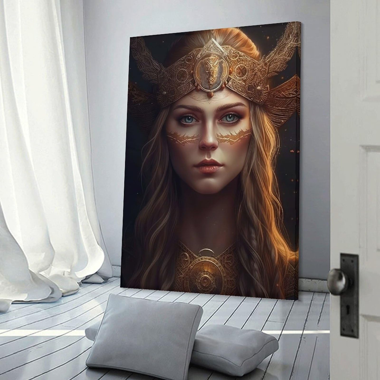 Junmoney Frigg Canvas Art Print 24x36inch(60x90cm), for New Homes, Bedrooms Or Workspaces, Gift Idea for Housewarming And Birthdays