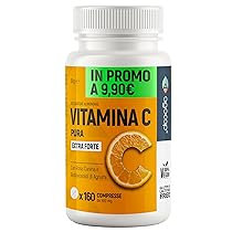 Vitamina C 1000mg, per dose giornaliera – ALTO ASSORBIMENTO. Vitamin C Pura con Rosa Canina e Bioflavonoidi da Agrumi. Vitamina C alleato per le difese immunitarie. 160 cpr da 500mg, Vegana, Agocap