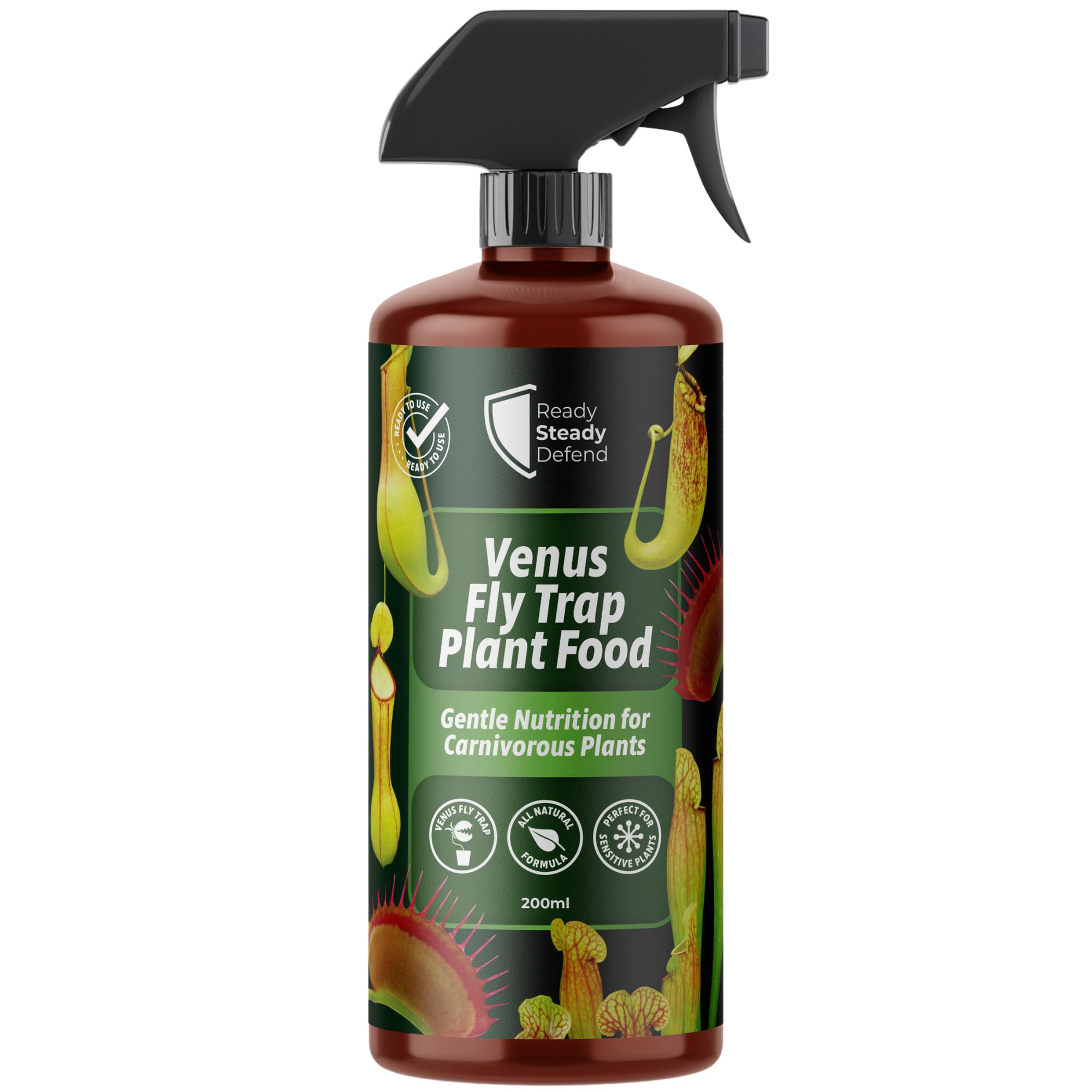 Venus Fly Trap Plant Food 200ml | Natural Formula for Carnivorous Plants | Promotes Healthy Growth and Strong Roots | Ideal for Indoor & Outdoor Use | Organic, Biodegradable