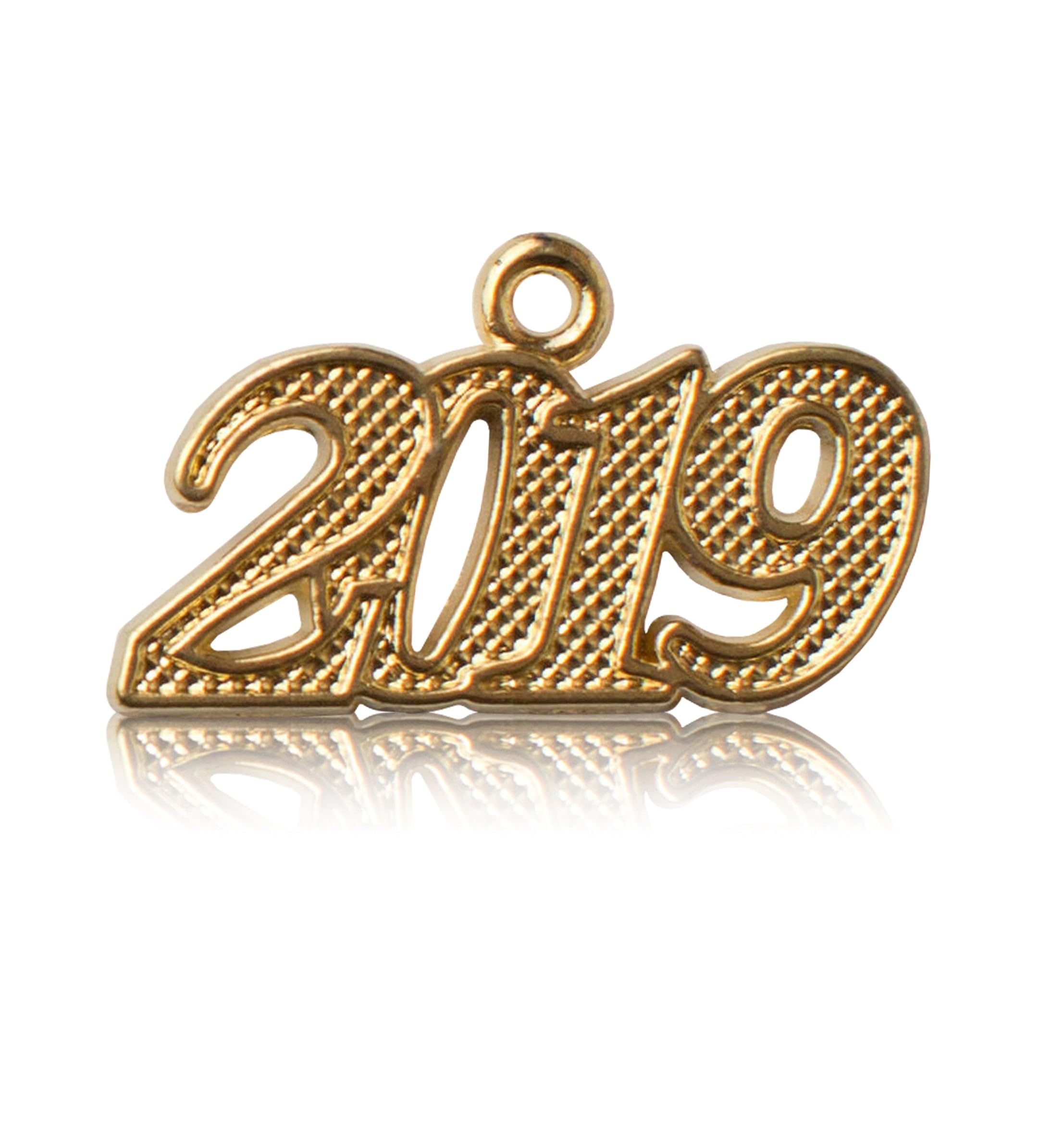 Year 2019 Gold Drop Date Signet for Graduation Tassel