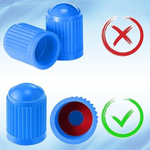 Miniatura 4 de Outus 20 piezas de tapas de vástago de válvula de neumático Tapas de válvula de neumático de plástico universales negras para bicicleta, bicicleta,