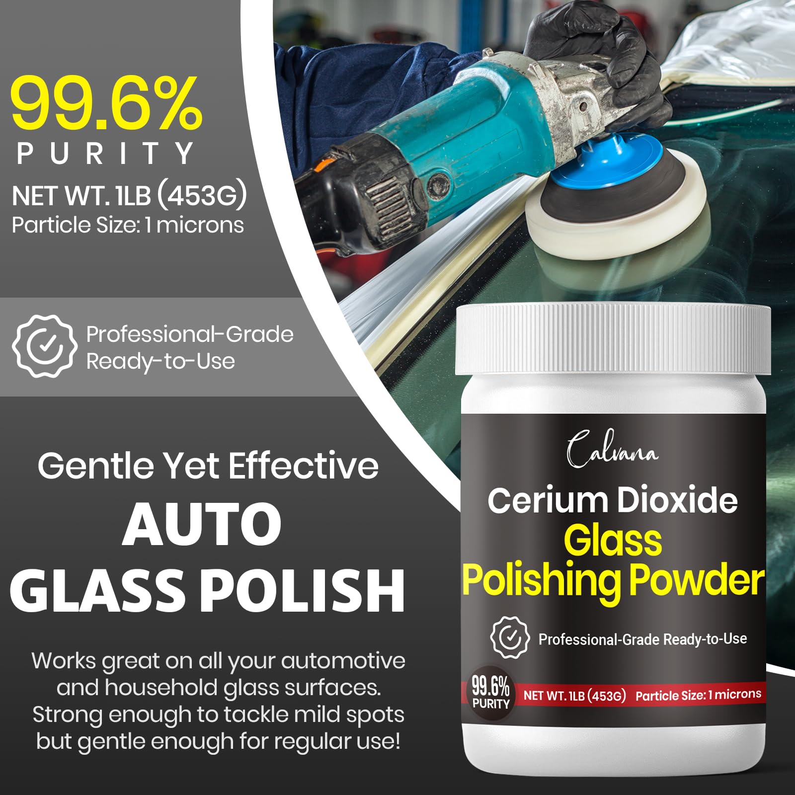 Cerium Oxide Glass Polish - Restore Car Windows -2