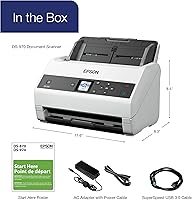 Vista 10 de Epson Workforce DS-970 Sheetfed Scanner - 600 dpi Óptico, Color blanco