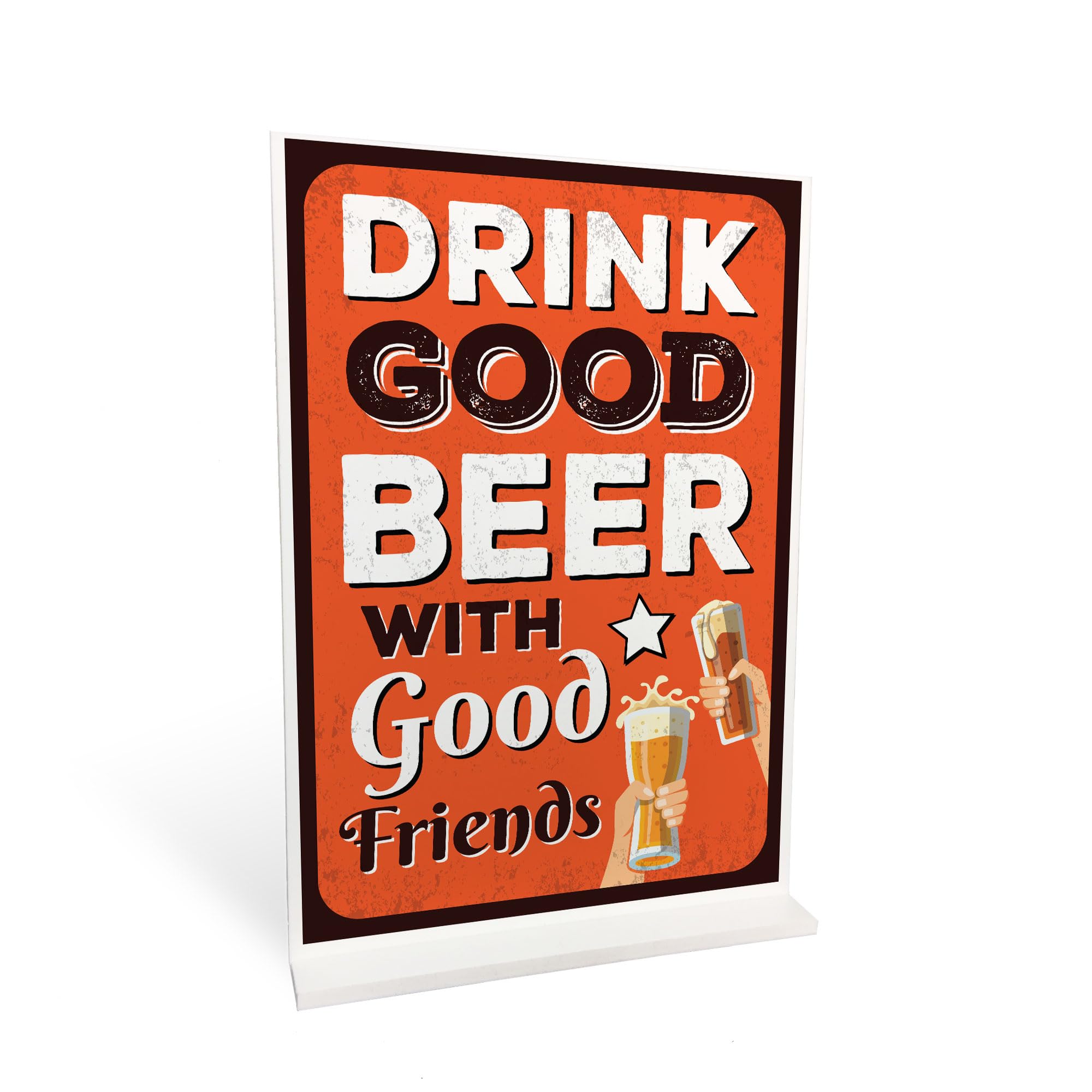Red Ocean Novelty Bar Sign Standing Plaque Home Bar Man Cave Decor Bar Pub Sign Alcohol Gift