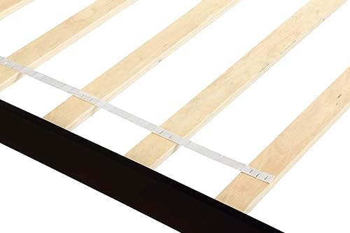 Miniatura 7 de P PURLOVE Base de cama individual con cabecero y cabecero, base de cama con soporte de listones de madera, no necesita somier, base de colchón