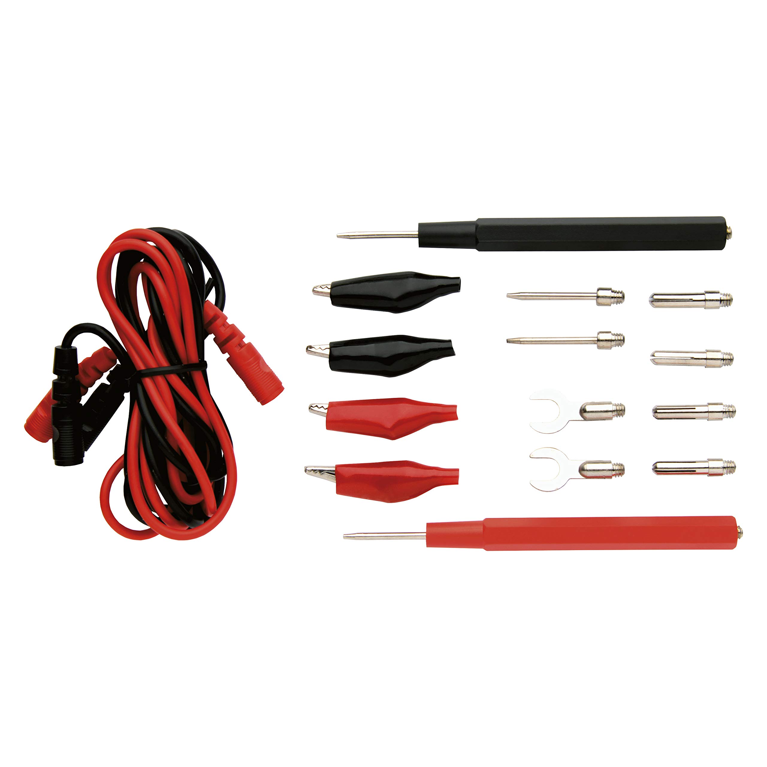 Emos Black Red Universal Test Lead Kit For Multimeter, Test Tips/Multimeter Tips/Test Lead/Test Extension Cable / 14+2 Test Probe Set S4001n