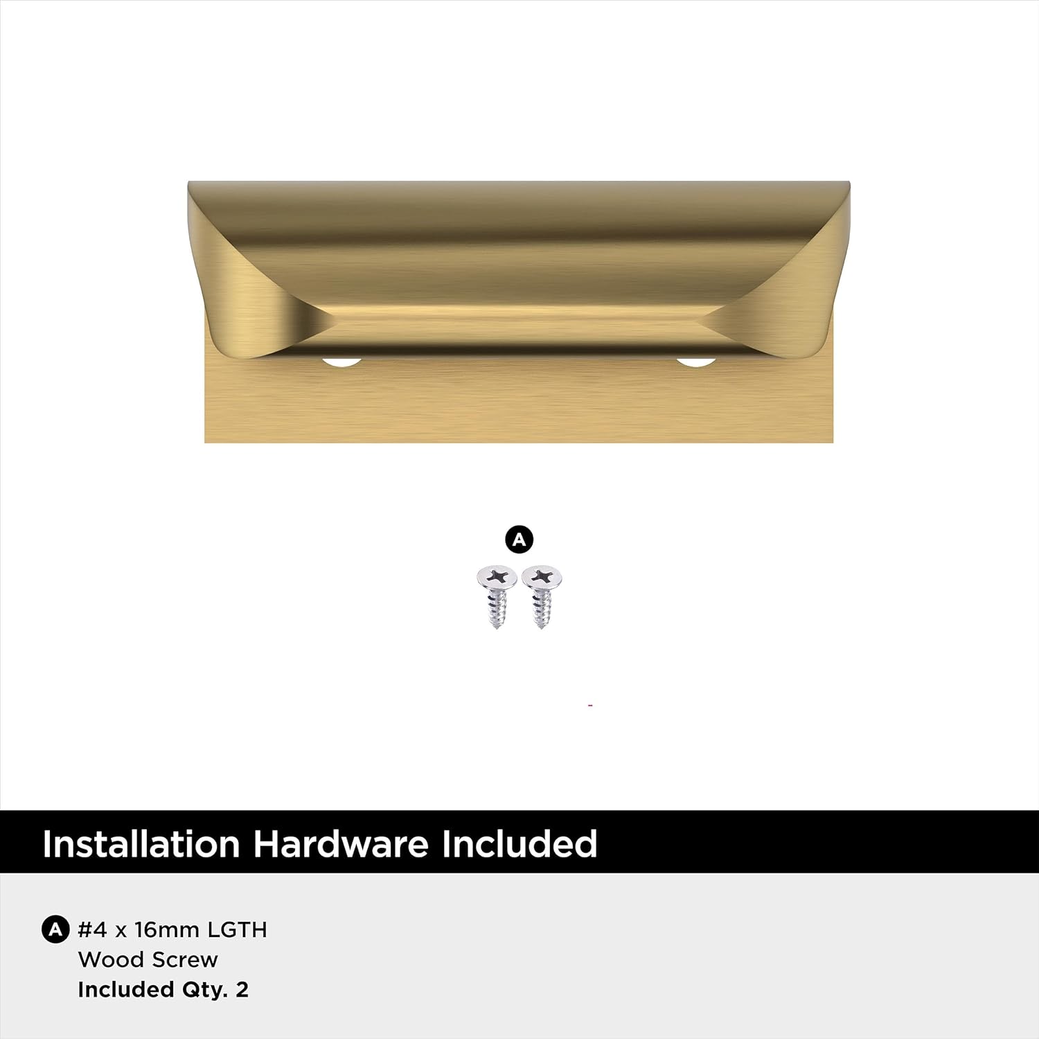 Amerock Streamline Tab 1-3/4 inch (44mm) Length Champagne Bronze Cabinet Edge Pull - 10 Pack