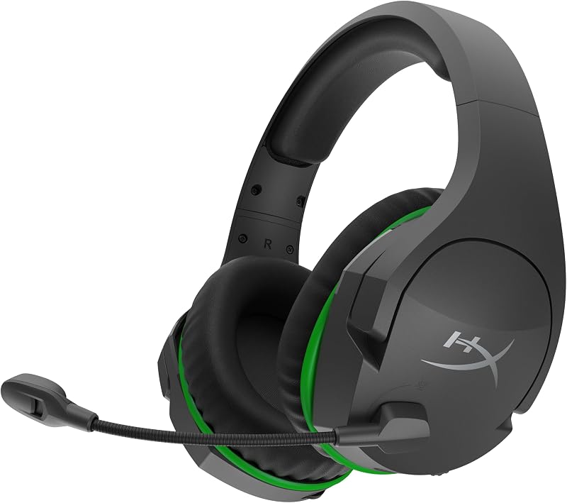 Núcleo CloudX Stinger – auriculares inalámbricos para juegos, para Xbox Series X|S y Xbox One, espuma de memoria y almohadillas de cuero premium, cancelación de ruido,negro