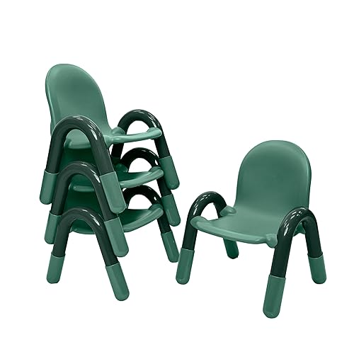 Vista 37 de Children's Factory Baseline - Silla infantil de 5 pulgadas, color rojo manzana caramelo, paquete de 4, solución de asiento ergonómico apilable