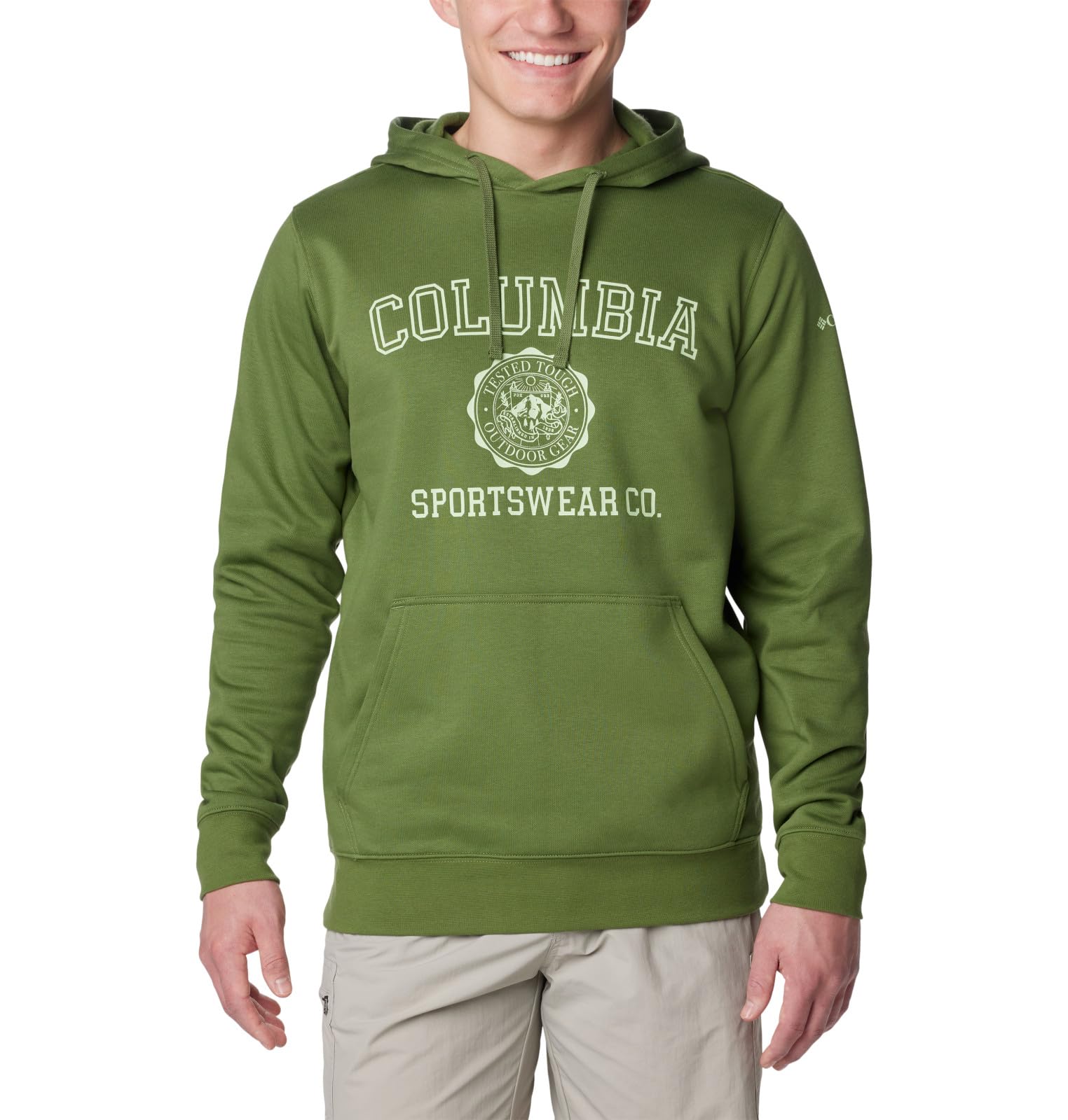 Columbia Men's Trek Hoodie, Canteen/CSC Emblem, Small